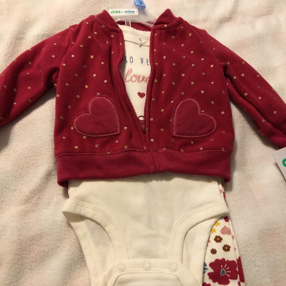 3 Piece Baby Girl Outfit